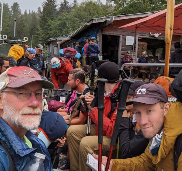 packed river ferry on West Coast Trail 2022