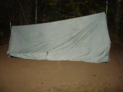 DIY camping shelter