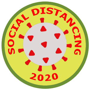 Social Distancing Sticker