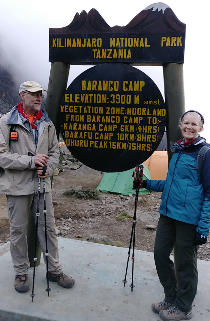 Kilimanjaro Baranco Camp Sign