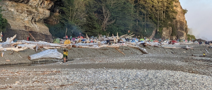 tent city on West Coast Trail 2022