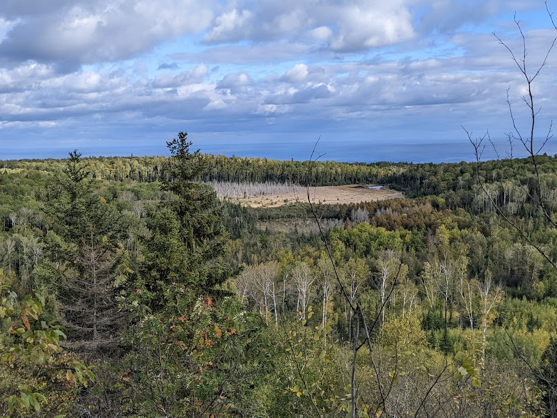 Superior Hiking Trail First View of the Lake