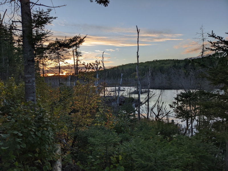 SHT Caribou Pond sunset