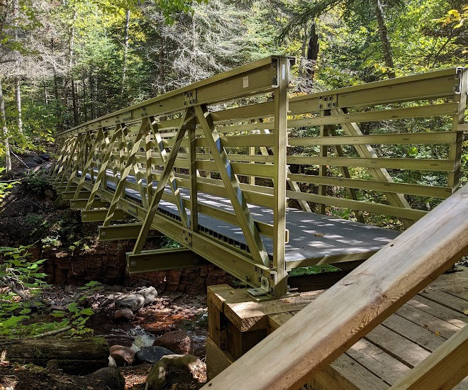 Superior Hiking Trail bridge