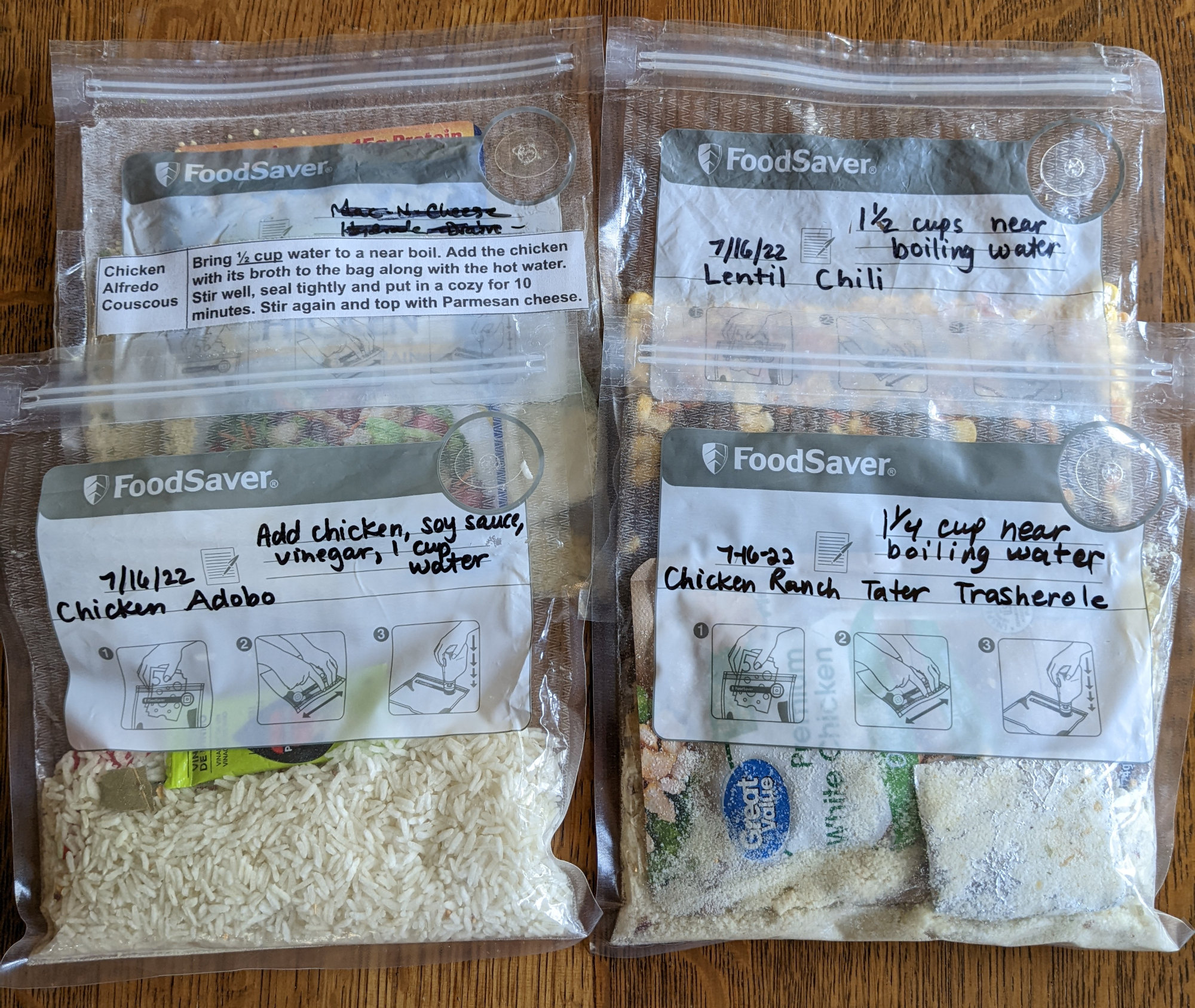 DIY Backpacking Meals