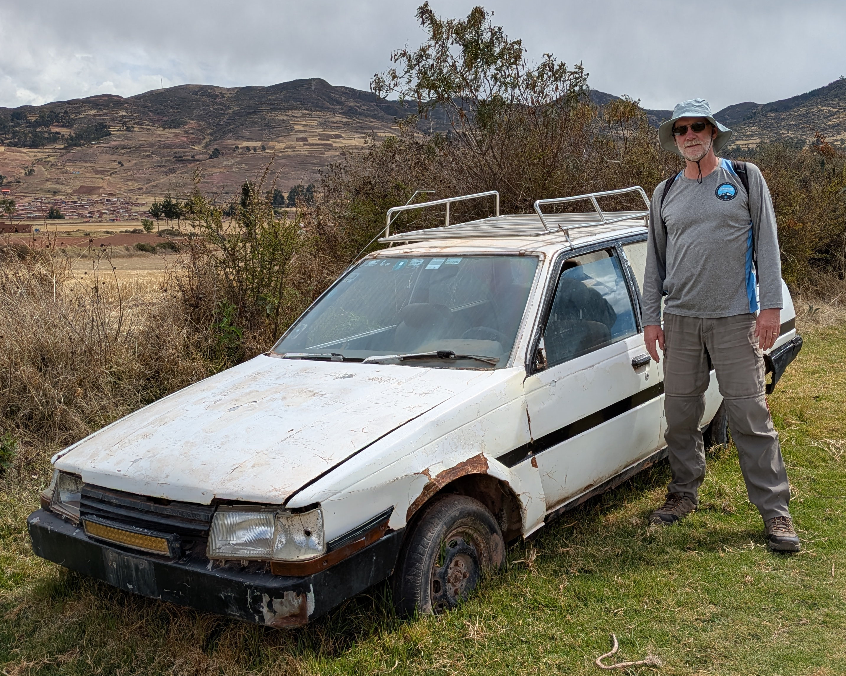 abandoned car in Peru