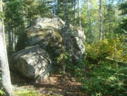 glacial erratic on SHT